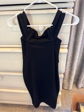 Windsor Black Cowl Neck Mini Dress